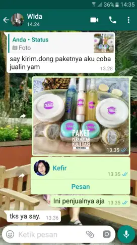 Paket Skincare Kefir Herbal (Sabun, toner, day cr, Vit C)