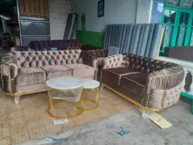 Sofa turki kancing mewah