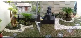 Tukang taman pasang rumput gajah mini