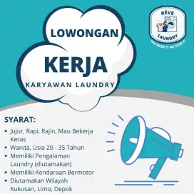 Di Butuhkan Karyawan Laundry