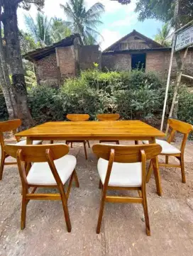 Furniture murah/meja makan Ropan 6K/meja makan jati/meja makan murah