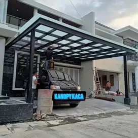 Kanopi kaca. Kanopi transparan #926