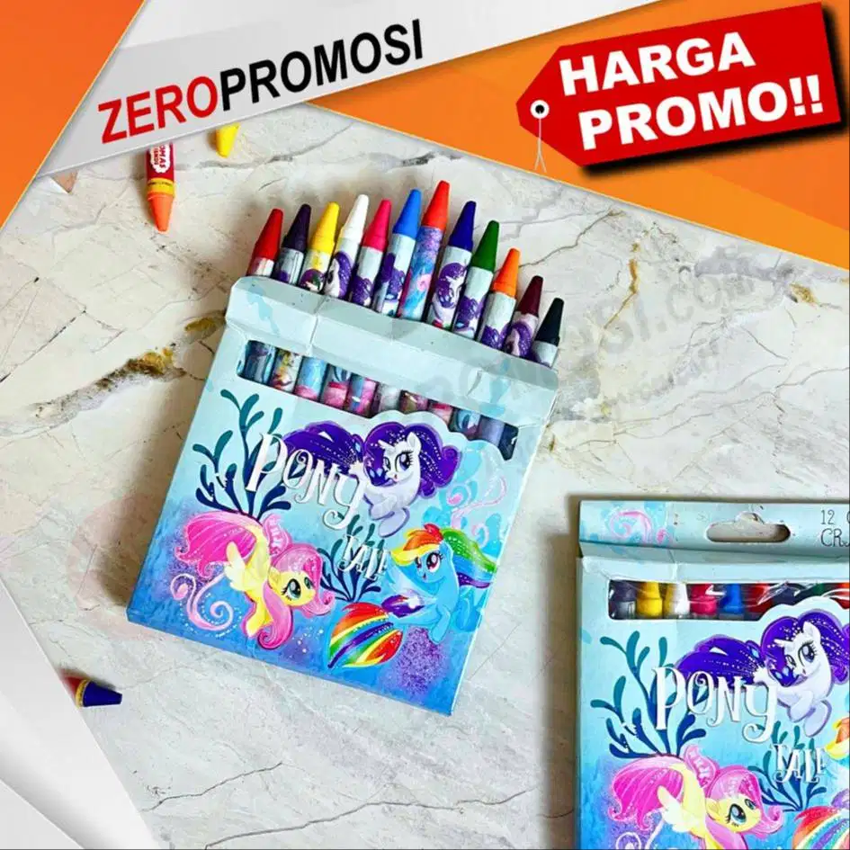 Souvenir Krayon CMA-12C Dengan Kemasan Custom