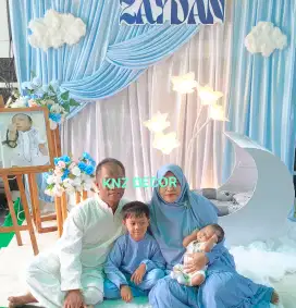 Dekorasi aqiqah murah/depok/bogor/jakarta/backdrop