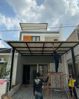 Pasang kanopi alderon, kanopi alderon rangka besi galpanis #1569#
