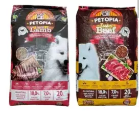 Dogfood petopia lamb beef 20kg 20 kg makanan anjing bagus murah