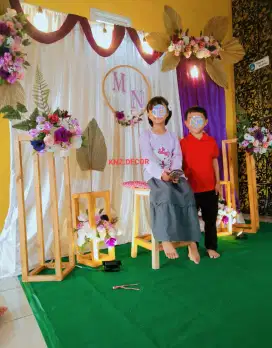 Dekorasi lamaran/akad nikah/backdrop