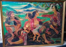 Lukisan antik hendragunawan bermain