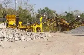 Mesin Stone Crusher kapasitas 100 ton per jam