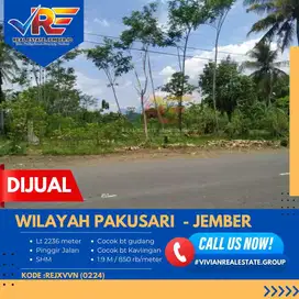 TANAH PINGGIR JALAN PAKUSARI JEMBER