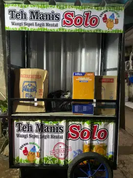 Menerima pesanan gerobak teh solo komplit tinggal jualan