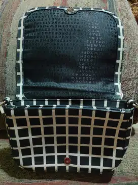 Original KATE SPADE NEW YORK CROSSBODY-Printed CheckCrossbody BagBlack