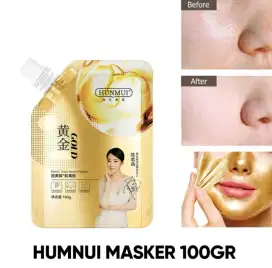 HUNMUI GOLD Masker Wajah Emas Retinol Anti Kerutan Dan Flek Hitam