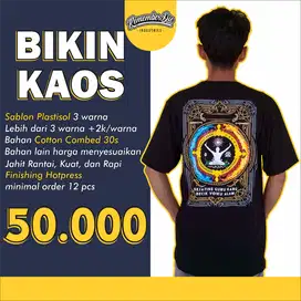 Bikin Kaos Sablon Plastisol / Bikin Kaos Keren