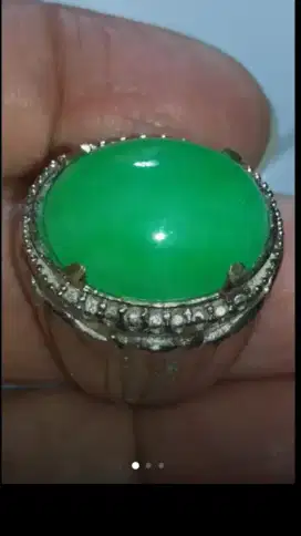 Jual Batu Cincin Green Giok Burma Crystal Good Looking