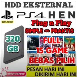 HDD PS4 320GB FULL GAME Harga Terjangkau SIAP DIKIRIM