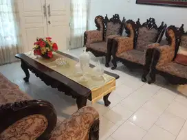 Jual Murah 1 Set Kursi Tamu Jati