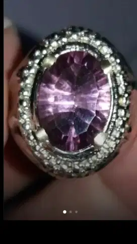 Jual Batu Cincin Permata Purple Kecubung CuttMixed Pretty