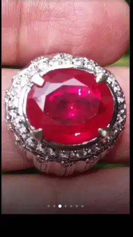 Jual Batu Cincin Red Delima Ruby Cutting Beautiful Keren