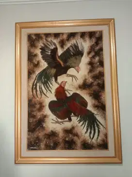 Lukisan bulu ayam