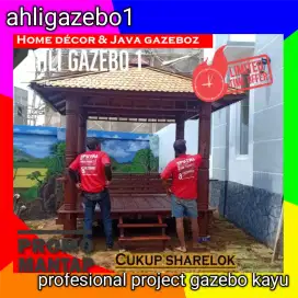 Gazebo / gazebo kayu / pasang saung gazebo / gasebo 7