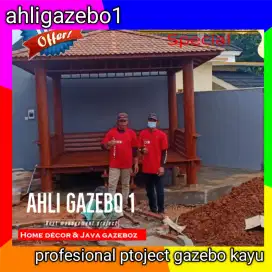 Gazebo / gazebo kelapa / gazebo resto / gazebo taman rumah