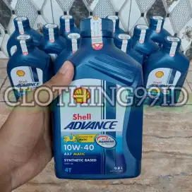 Oli Shell AX7 Motor Matic 10W-40 0,8 Liter Asli