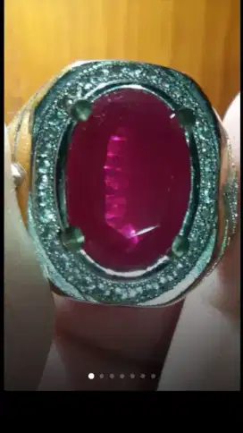 Jual Batu Cincin Red Ruby Cutting Beautiful Sweer Keren