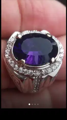 Jual Batu Cincin Dark Purple Kecubung CuttMixed Istimewa