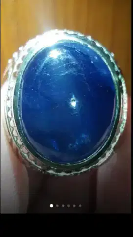 Jual Batu Cincin Permata Dark Blue Sapphire Crystal Keren