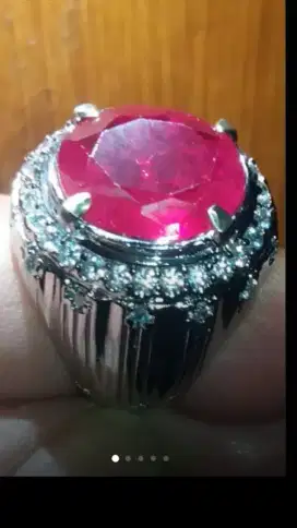 Jual Batu Cincin Permata Red Delima Ruby Cutting HQ Keren