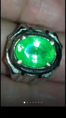 Jual Batu Cincin Greenish Emerald Zambrut Cutting