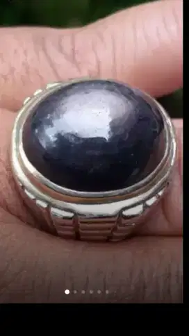 Jual Batu Cincin Permata Black Sapphire Star Keren bgt bro Top