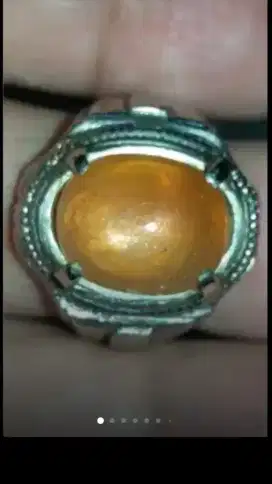 Jual Batu Cincin Yellow Sapphire Crystal Top