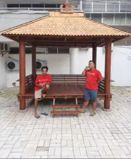 Gazebo free pasang / gazebo taman / gazebo