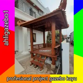 Gazebo kayu kelapa murah / saung gazebo