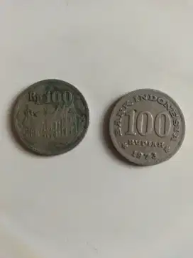 Uang koin kuno Rp 100 tahun 1973