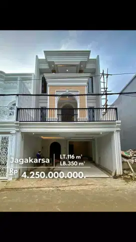 Rumah Lux 3 Lantai+kolam Renang di Jagakarsa,Jakarta Selatan