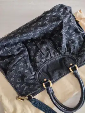 Tas Preloved LV Monogram Denim Neo Cabby MM