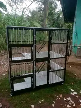 Kandang kucing alumunium