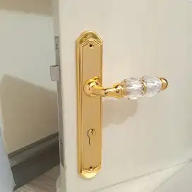 Gagang handle pintu plat LINEA CALI swarovski 2 biji made in ITALY