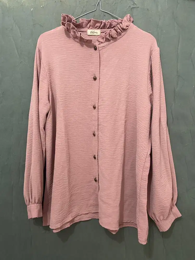 Lovanya ruflle shirt by delonix
