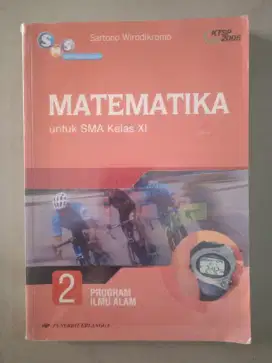 Buku Matematika 2 Program Ilmu Alam Untuk SMA Kelas XI