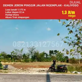 Tanah SHM pekarangan. Strategis murah Boyolali