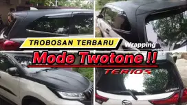 PASANG STIKER MOBIL MODE TERBARU TWOTONE