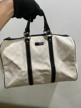 Tas gucci speddy white leather (saleeee)