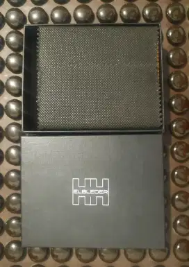 Dompet lipat pria kulit asli Elbleder made in Germany