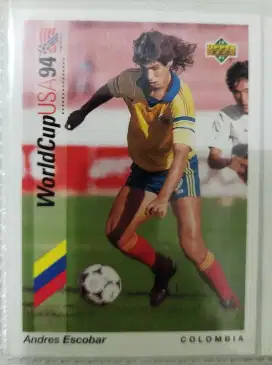Kartu bola Andrès Escobar (legendary colombian soccer player)