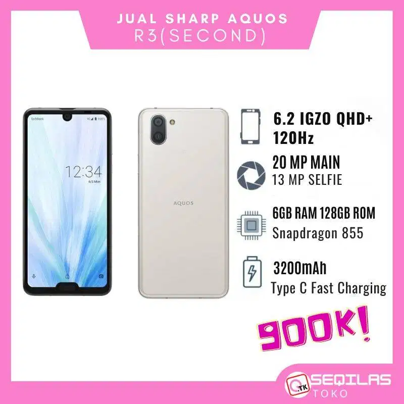 SHARP AQUOS R3 6/128GB SECOND MULUS