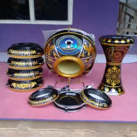 REBANA UKIR NAMA BAHAN KAYU MAHUNI
